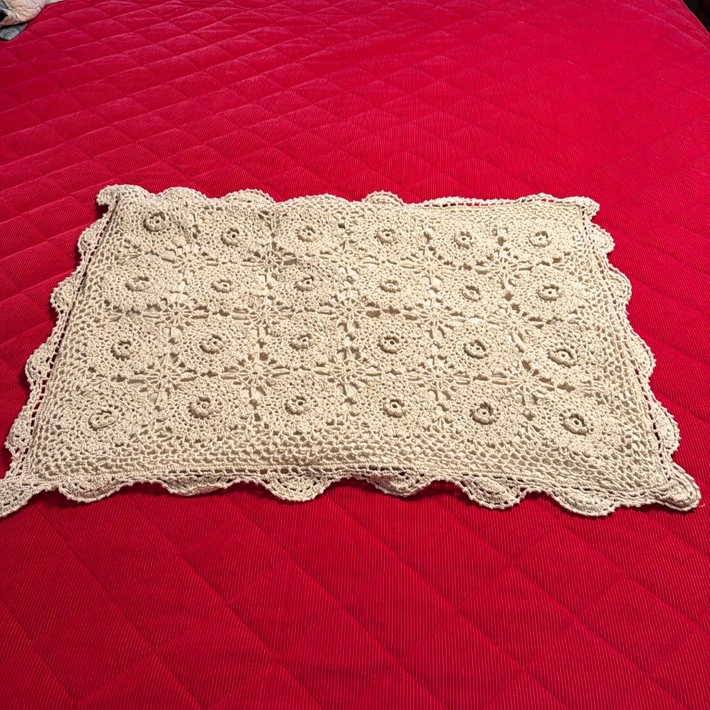 Sham Standard Crochet Pillow Sham